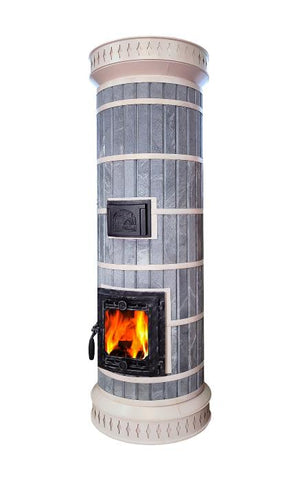 blue soapstone DIY masonry heater kit
